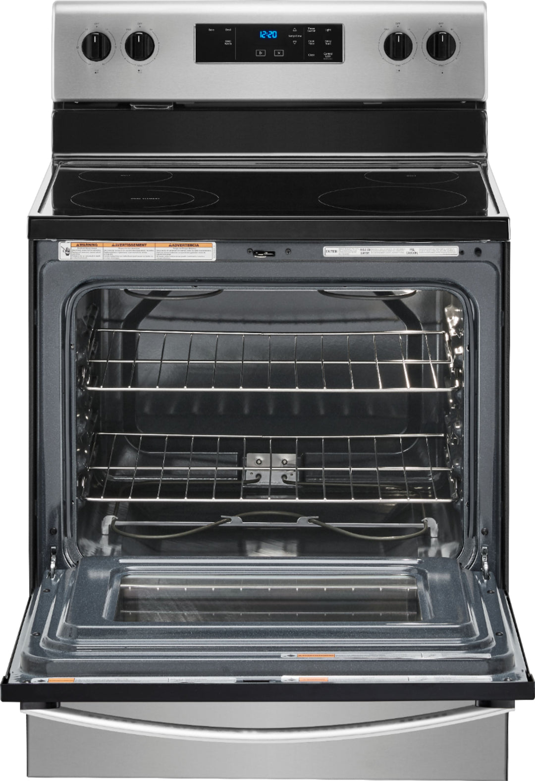 Whirlpool - 5.3 Cu. Ft. Freestanding Electric Range with Keep Warm Setting - Stainless steel_3