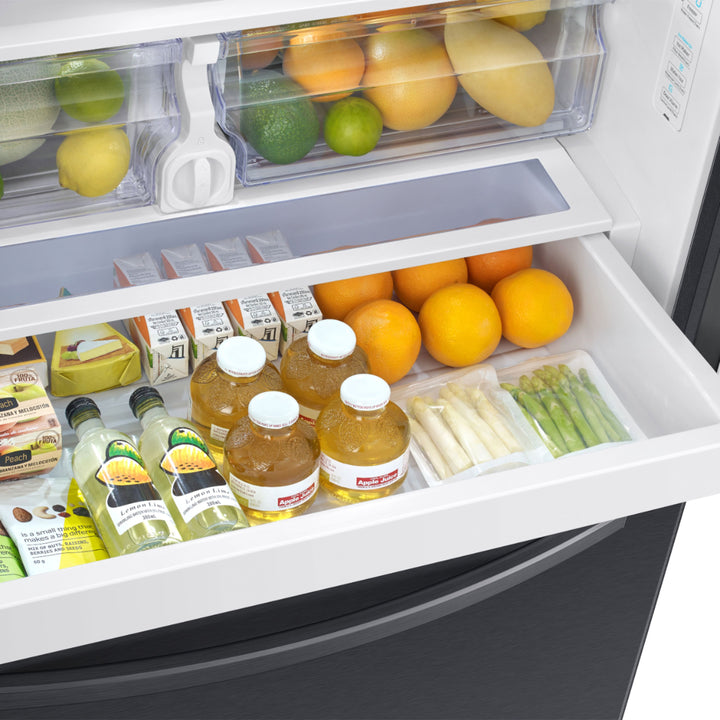 Samsung - 27 cu. ft. Large Capacity 3-Door French Door Refrigerator with External Water & Ice Dispenser - Black stainless steel_13