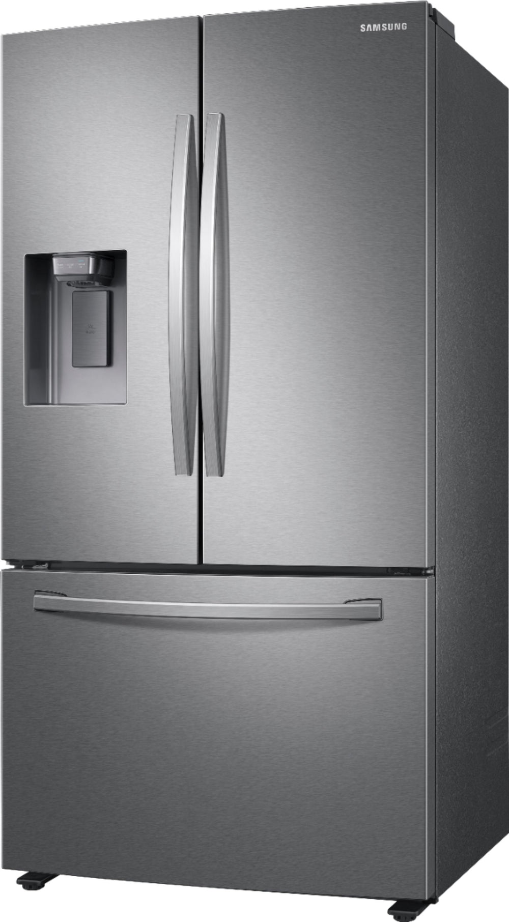 Samsung - 27 cu. ft. Large Capacity 3-Door French Door Refrigerator with External Water & Ice Dispenser - Stainless steel_1