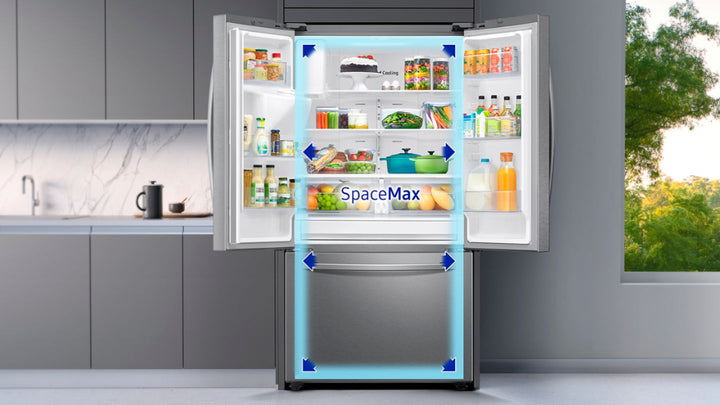 Samsung - 27 cu. ft. Large Capacity 3-Door French Door Refrigerator with External Water & Ice Dispenser - Stainless steel_8