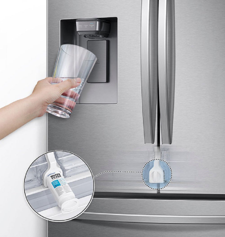 Samsung - 27 cu. ft. Large Capacity 3-Door French Door Refrigerator with External Water & Ice Dispenser - Stainless steel_16