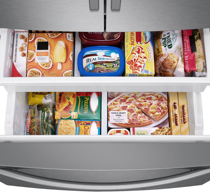 Samsung - 27 cu. ft. Large Capacity 3-Door French Door Refrigerator with External Water & Ice Dispenser - Stainless steel_12