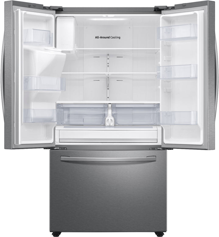 Samsung - 27 cu. ft. Large Capacity 3-Door French Door Refrigerator with External Water & Ice Dispenser - Stainless steel_9