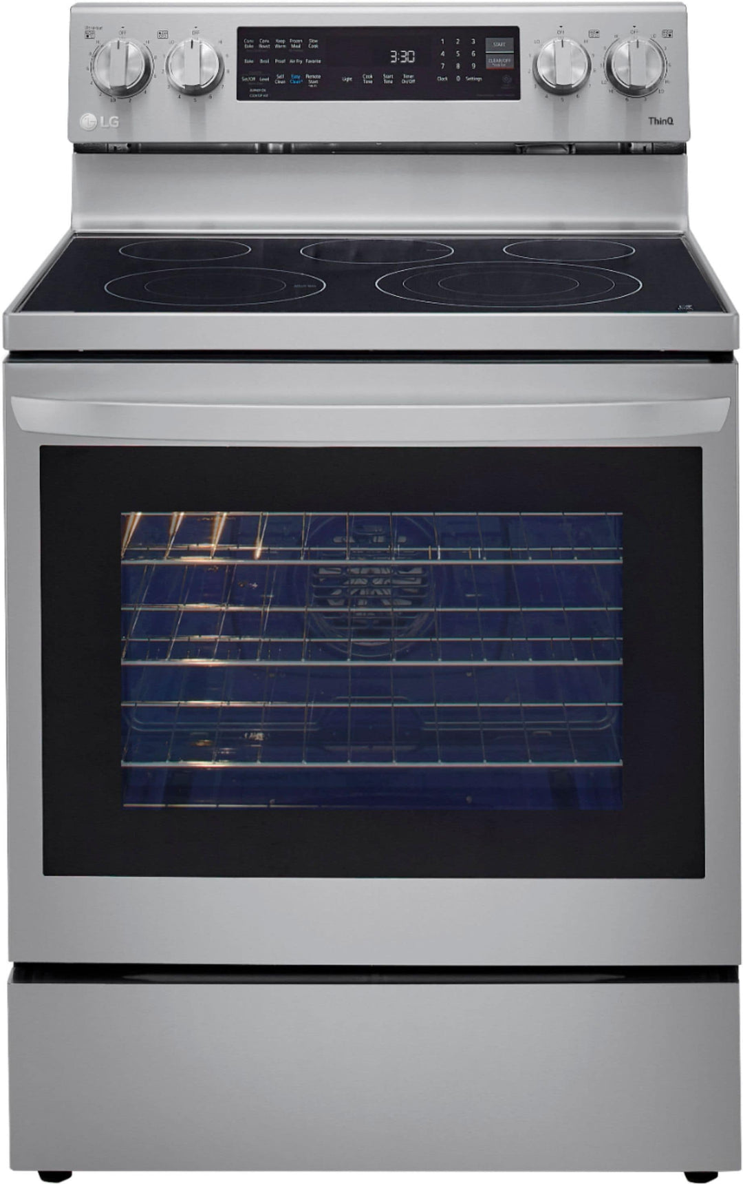 LG - 6.3 Cu. Ft. Smart Freestanding Electric Convection Range with EasyClean, Air Fry and InstaView - Stainless steel_22