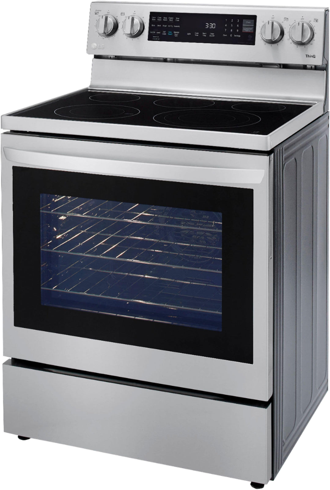 LG - 6.3 Cu. Ft. Smart Freestanding Electric Convection Range with EasyClean, Air Fry and InstaView - Stainless steel_30