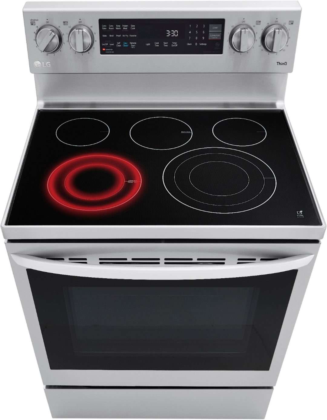 LG - 6.3 Cu. Ft. Smart Freestanding Electric Convection Range with EasyClean, Air Fry and InstaView - Stainless steel_32