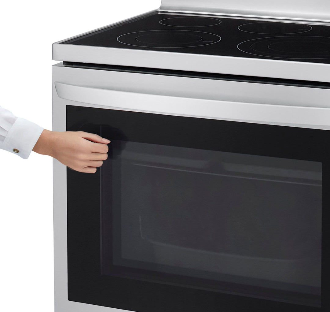 LG - 6.3 Cu. Ft. Smart Freestanding Electric Convection Range with EasyClean, Air Fry and InstaView - Stainless steel_23