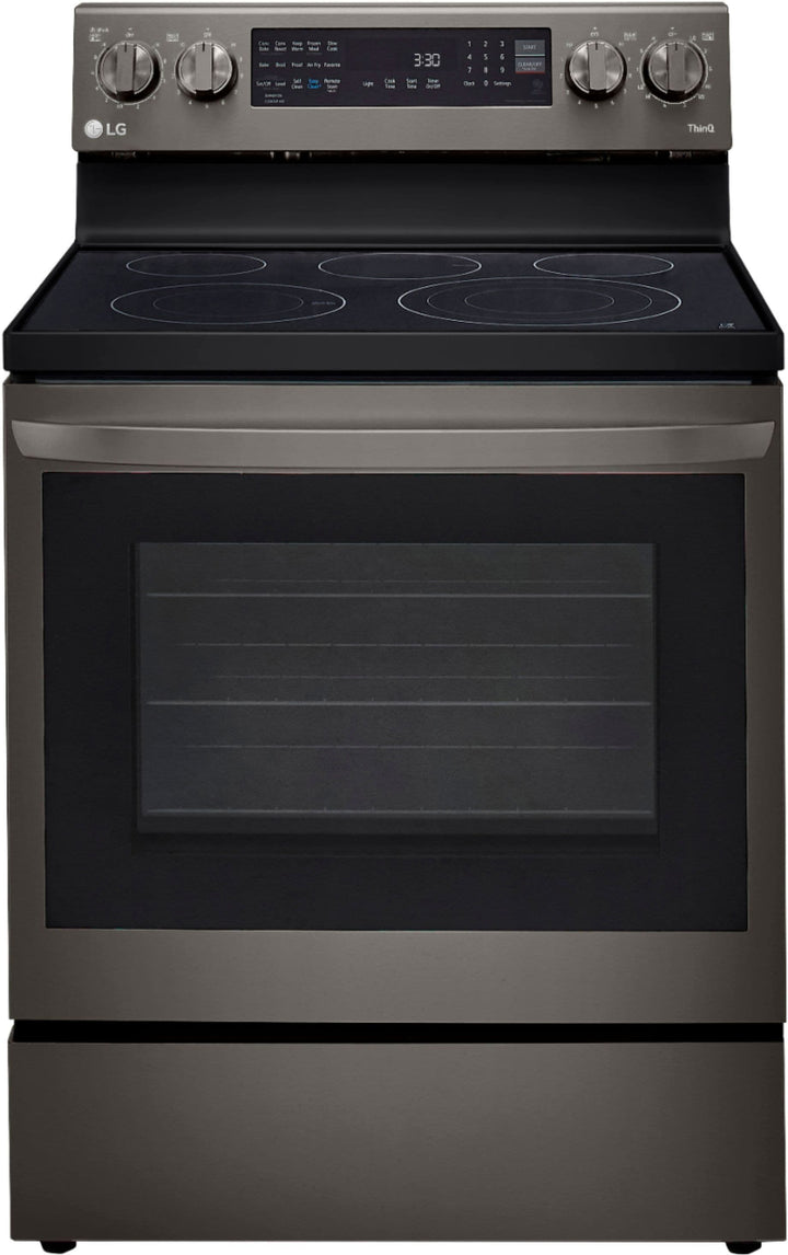 LG - 6.3 Cu. Ft. Smart Freestanding Electric Convection Range with EasyClean, Air Fry and InstaView - Black stainless steel_19