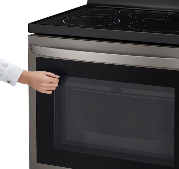 LG - 6.3 Cu. Ft. Smart Freestanding Electric Convection Range with EasyClean, Air Fry and InstaView - Black stainless steel_26