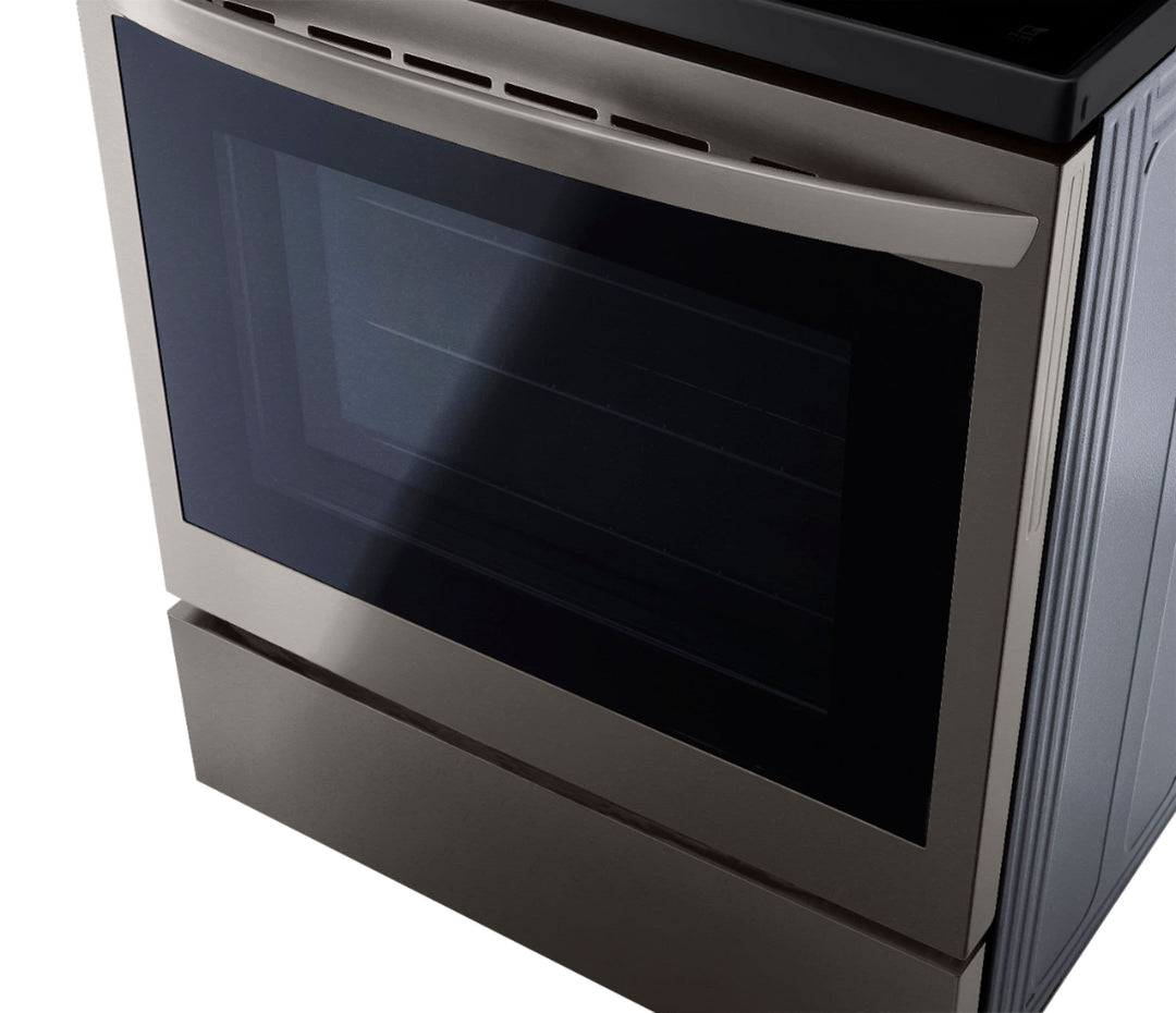 LG - 6.3 Cu. Ft. Smart Freestanding Electric Convection Range with EasyClean, Air Fry and InstaView - Black stainless steel_23