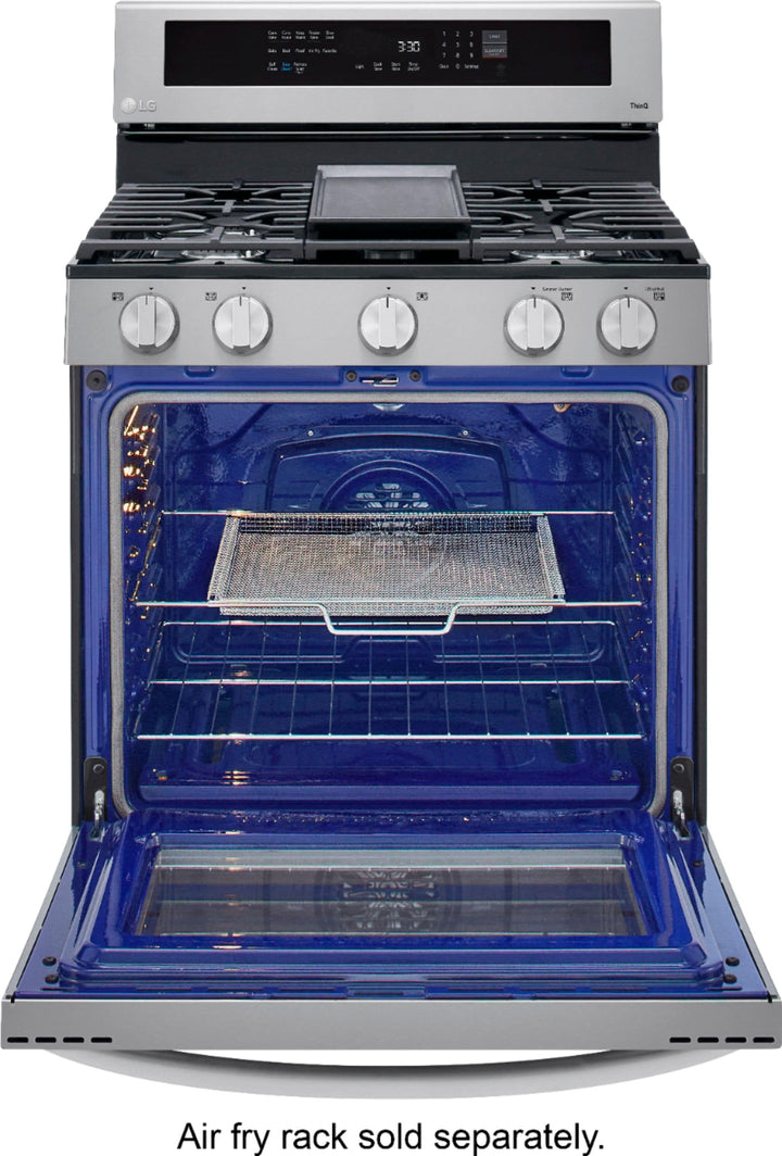 LG - 5.8 Cu. Ft. Freestanding Gas True Convection Range with EasyClean, InstaView and AirFry - Stainless steel_17