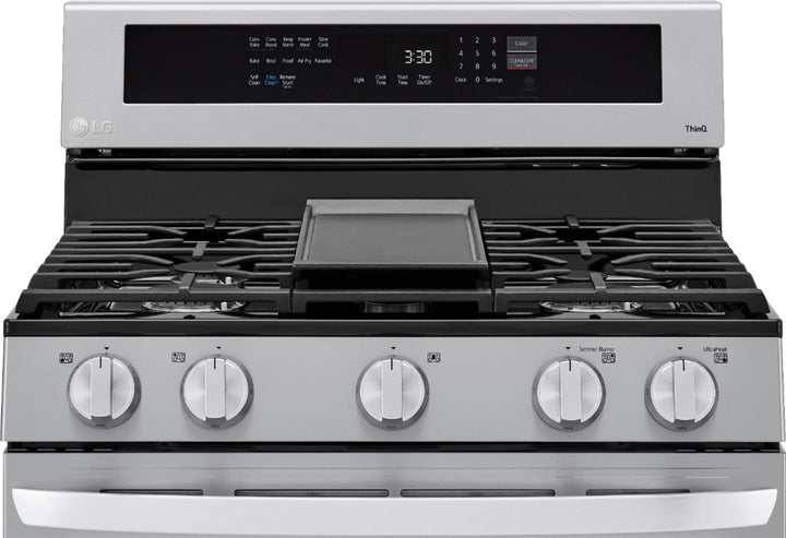 LG - 5.8 Cu. Ft. Freestanding Gas True Convection Range with EasyClean, InstaView and AirFry - Stainless steel_26