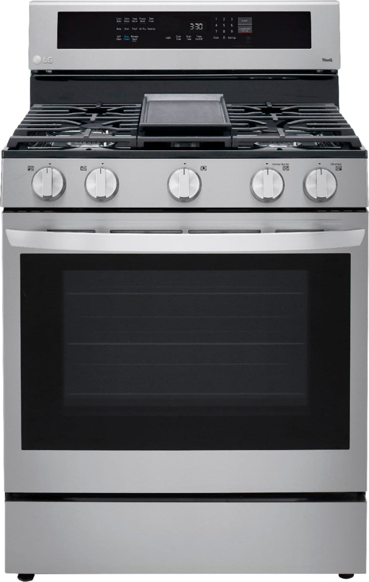 LG - 5.8 Cu. Ft. Freestanding Gas True Convection Range with EasyClean, InstaView and AirFry - Stainless steel_14