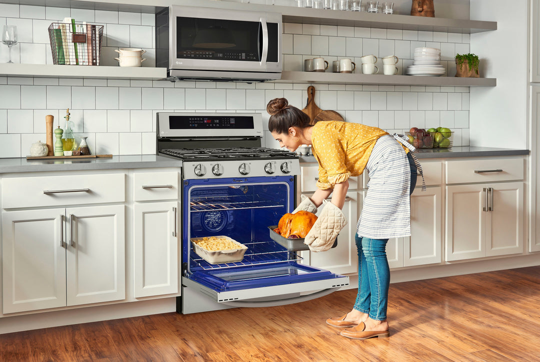 LG - 5.8 Cu. Ft. Freestanding Gas True Convection Range with EasyClean, InstaView and AirFry - Stainless steel_25