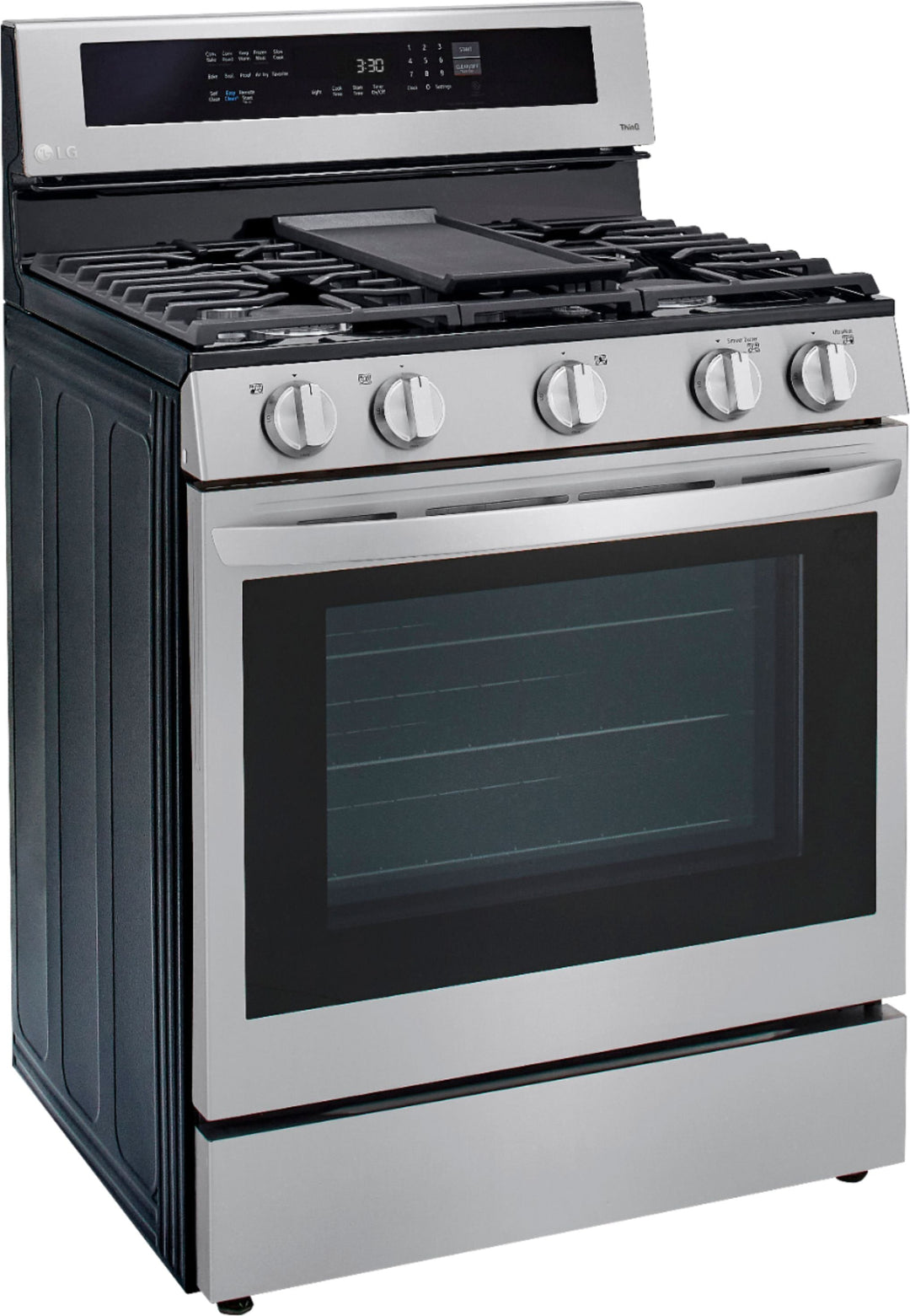 LG - 5.8 Cu. Ft. Freestanding Gas True Convection Range with EasyClean, InstaView and AirFry - Stainless steel_12