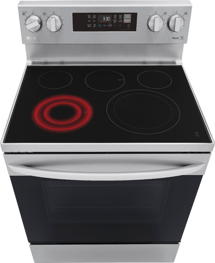 LG - 6.3 Cu. Ft. Smart Freestanding Electric Convection Range with EasyClean, Air Fry and InstaView - Stainless steel_11