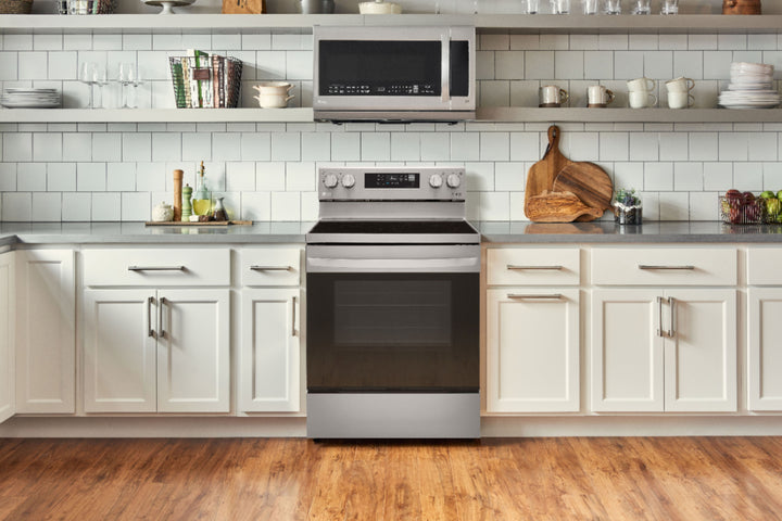 LG - 6.3 Cu. Ft. Smart Freestanding Electric Convection Range with EasyClean, Air Fry and InstaView - Stainless steel_18