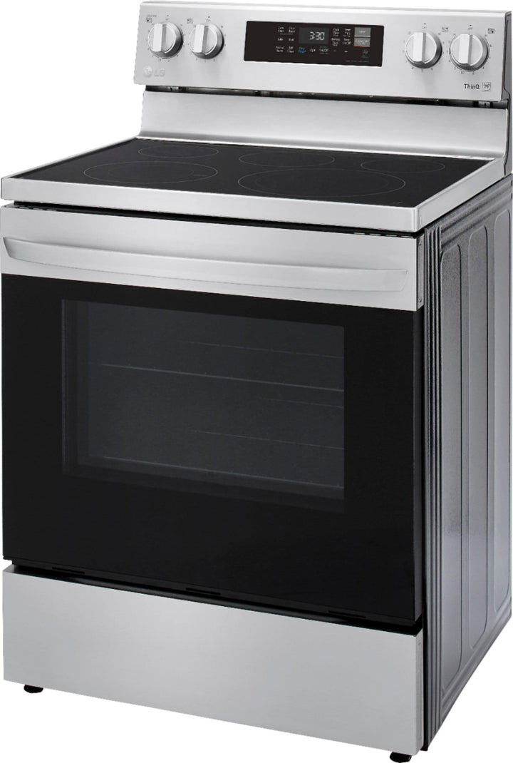 LG - 6.3 Cu. Ft. Smart Freestanding Electric Convection Range with EasyClean, Air Fry and InstaView - Stainless steel_12