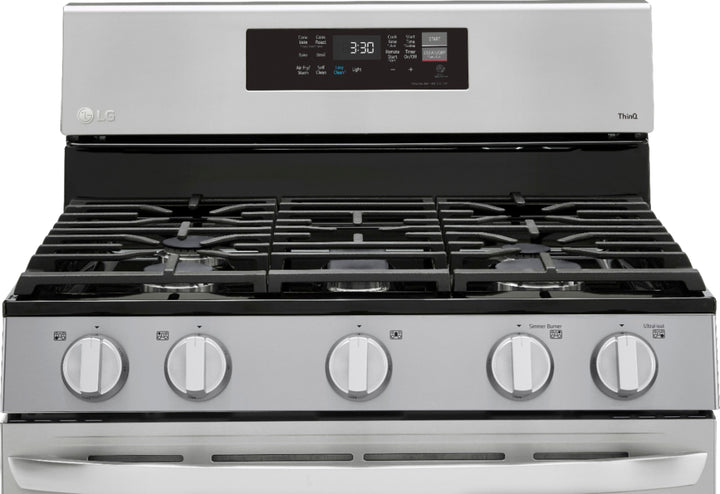 LG - 5.8 Cu. Ft. Freestanding Gas True Convection Range with EasyClean, WideView Window and AirFry - Stainless steel_8