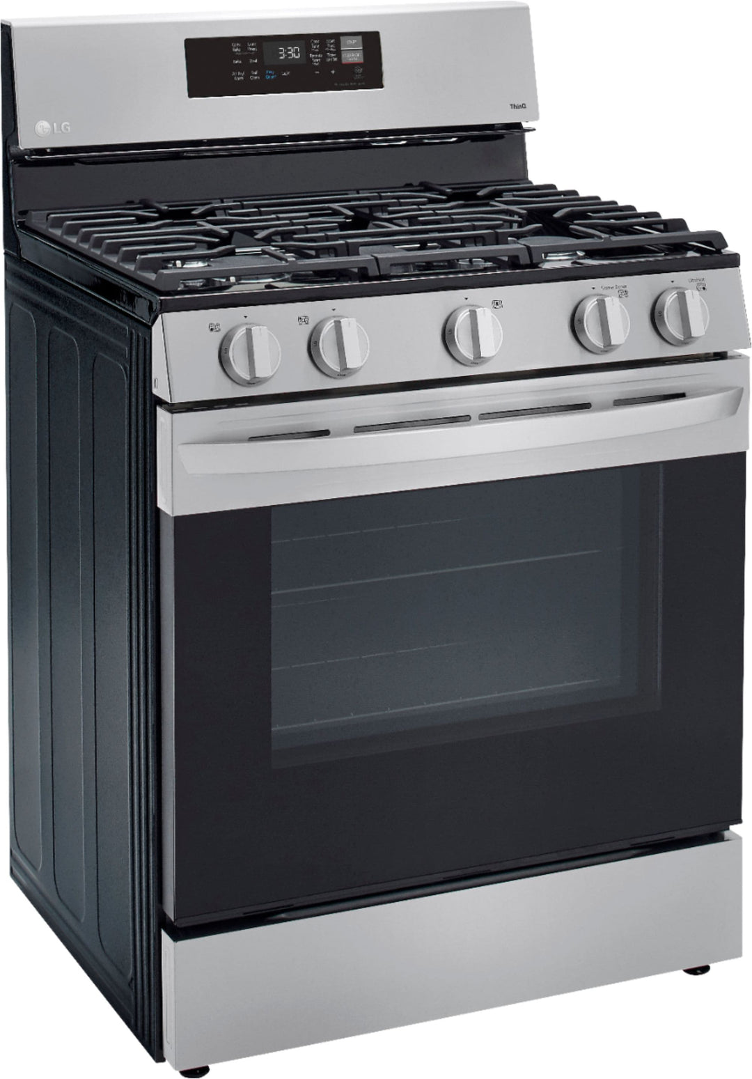 LG - 5.8 Cu. Ft. Freestanding Gas True Convection Range with EasyClean, WideView Window and AirFry - Stainless steel_12