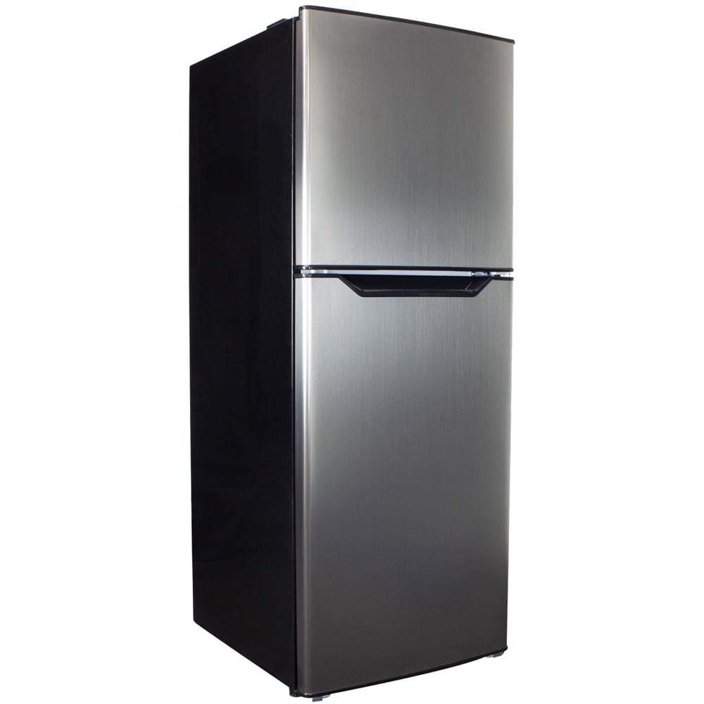 Danby - 7 Cu. Ft. Top-Freezer Refrigerator - Black/stainless steel look_1