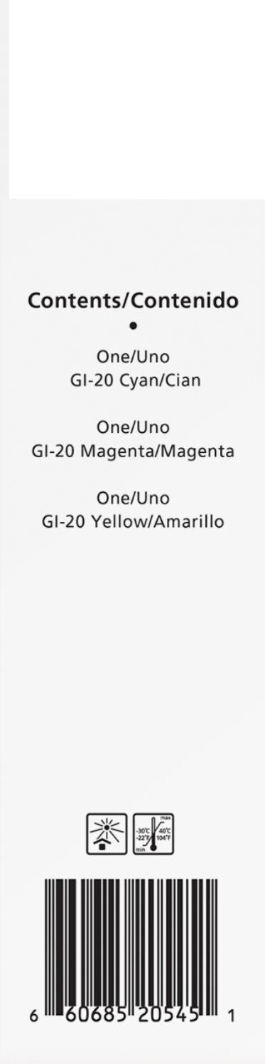 Canon - GI-20 3-Pack Ink Bottles - Cyan/Magenta/Yellow_2