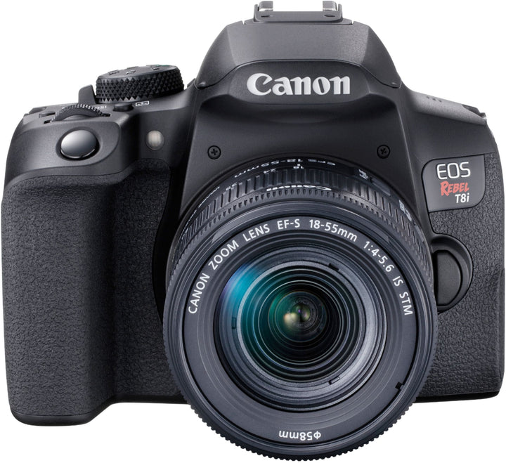 Canon - EOS Rebel T8i DSLR Camera with EF-S 18-55mm Lens - Black_4