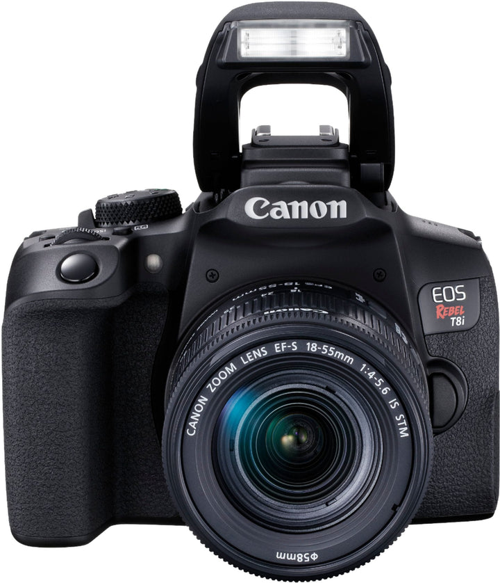Canon - EOS Rebel T8i DSLR Camera with EF-S 18-55mm Lens - Black_3