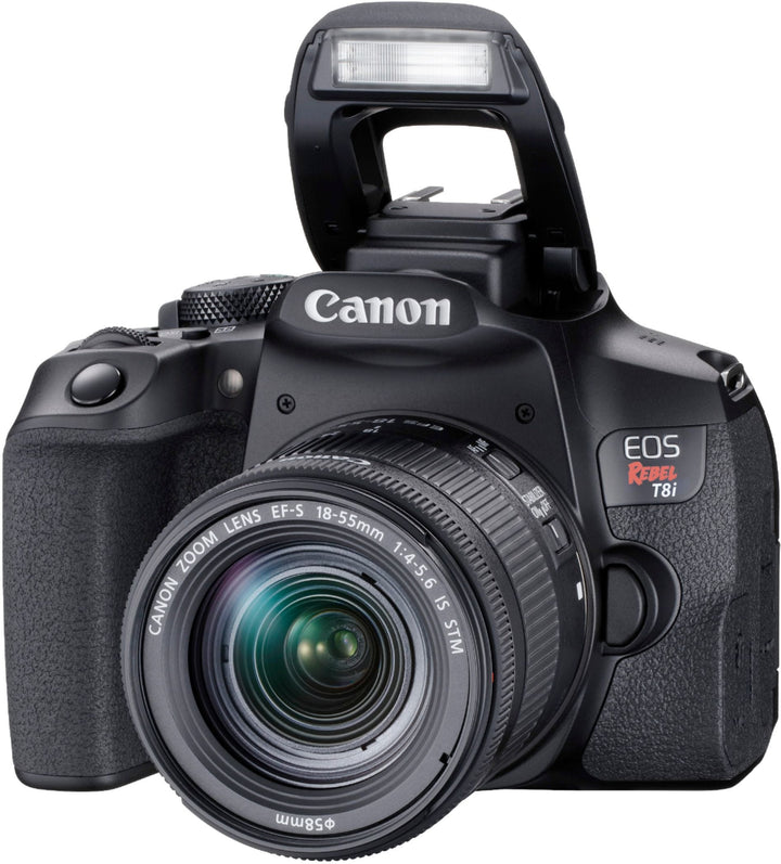 Canon - EOS Rebel T8i DSLR Camera with EF-S 18-55mm Lens - Black_2