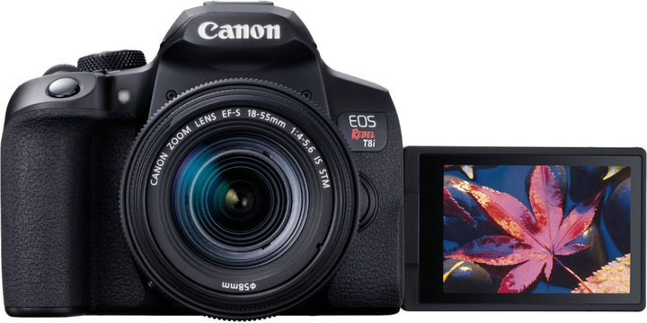 Canon - EOS Rebel T8i DSLR Camera with EF-S 18-55mm Lens - Black_12