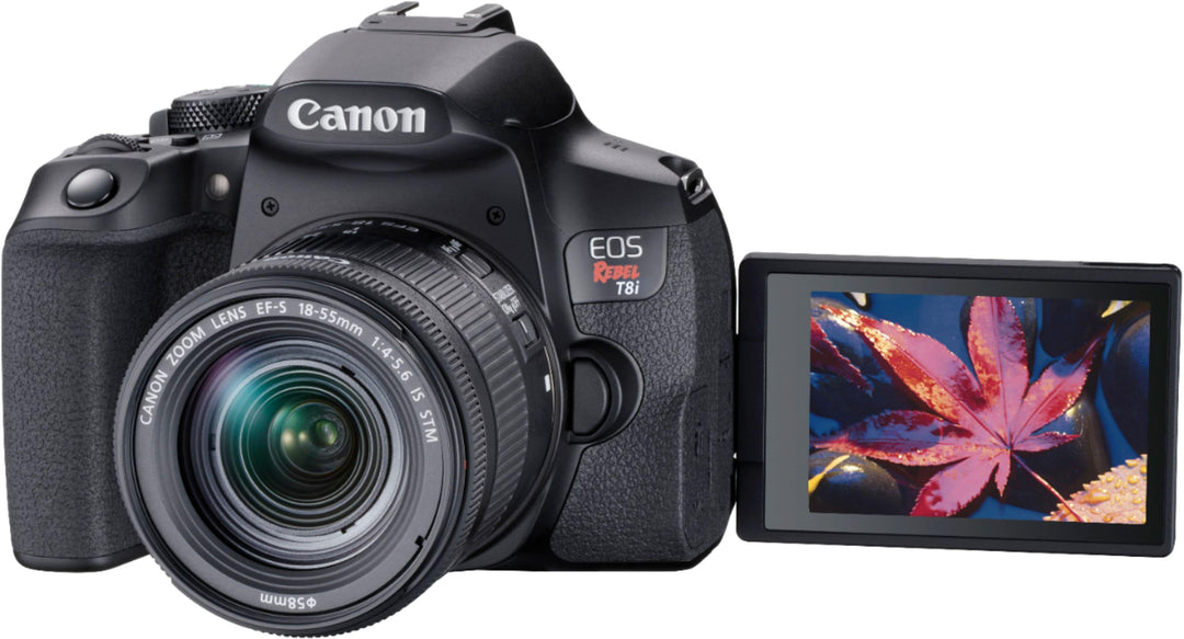 Canon - EOS Rebel T8i DSLR Camera with EF-S 18-55mm Lens - Black_10