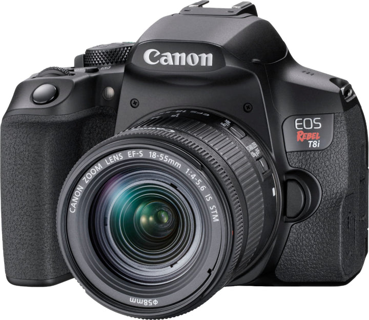 Canon - EOS Rebel T8i DSLR Camera with EF-S 18-55mm Lens - Black_1