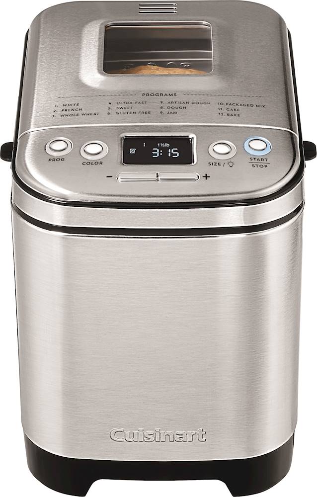 Cuisinart - Compact Automatic Bread Maker - Stainless Steel_0