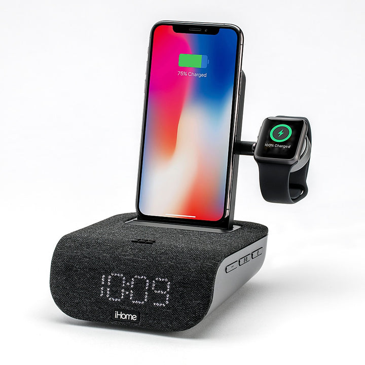 iHome - TimeBase Pro+ - Bluetooth Alarm Clock with Triple Charging_3