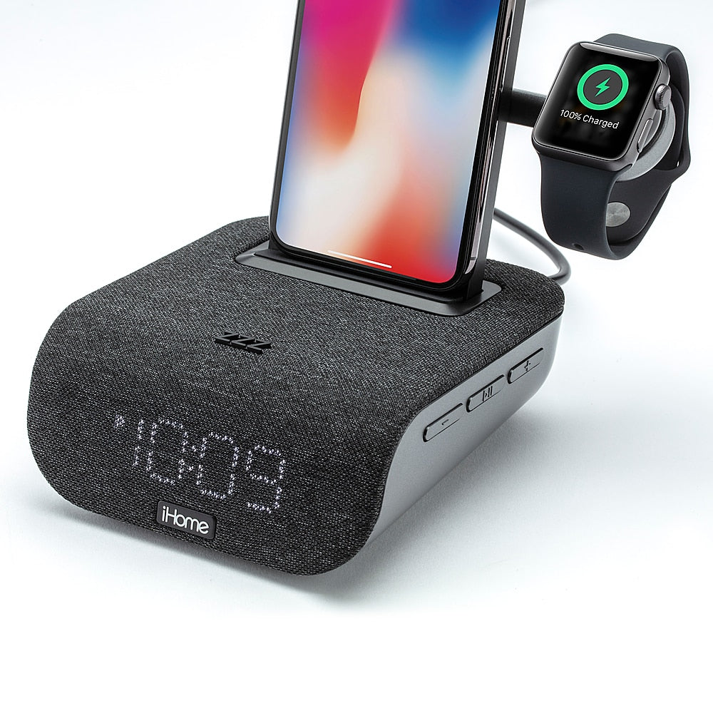 iHome - TimeBase Pro+ - Bluetooth Alarm Clock with Triple Charging_11