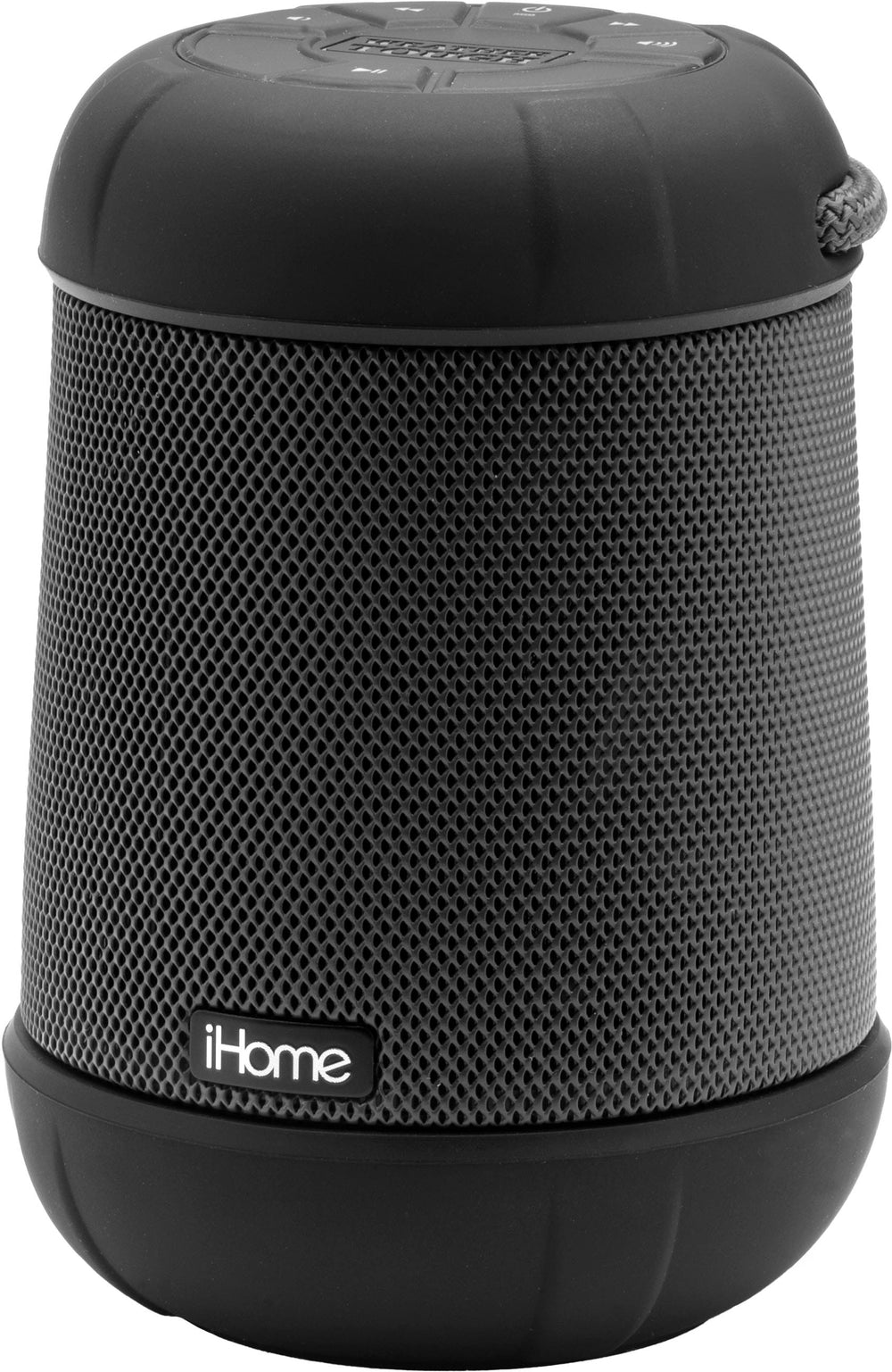 iHome - PlayTough Pro - Bluetooth Rechargeable Waterproof Portable Speaker with 360° Stereo Sound - Black_1