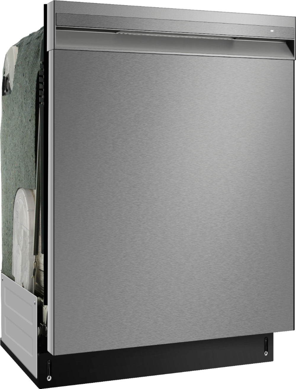 Insignia™ - Top Control Built-In Dishwasher with Recessed Handle - Stainless steel_1