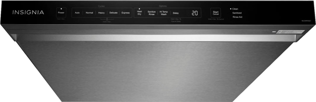 Insignia™ - Top Control Built-In Dishwasher with Recessed Handle - Stainless steel_11