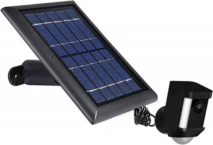 Wasserstein - Solar Panel for Ring Spotlight Camera Battery and Ring Stick Up Camera Battery (2-Pack) - Black_4