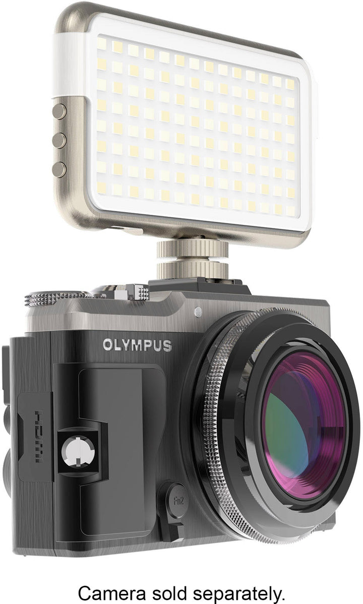 Digipower - The Streamer - 112 LED Rechargeable On Camera and Smartphone Compact Video Light 3100K-5500K - Silver_2