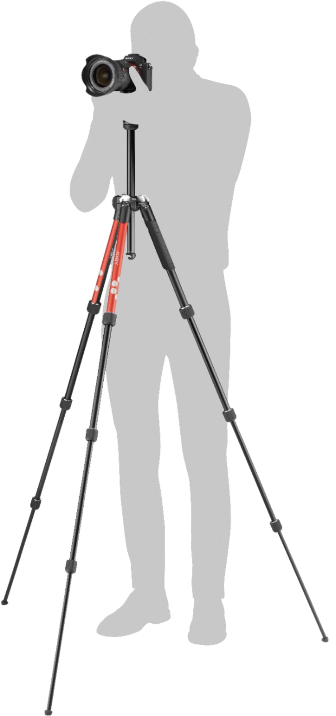 JOBY - RangePod Tripod for Camera and Vlogging - Red_29