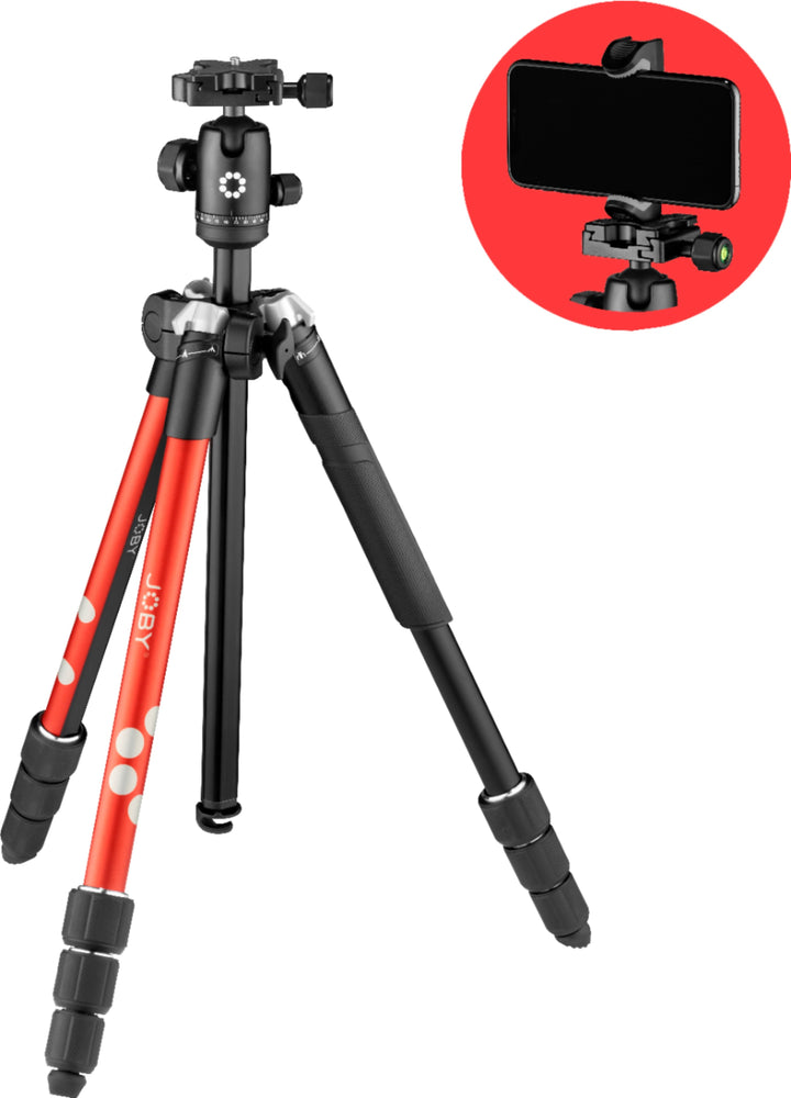 JOBY - RangePod Tripod for Camera and Vlogging - Red_1