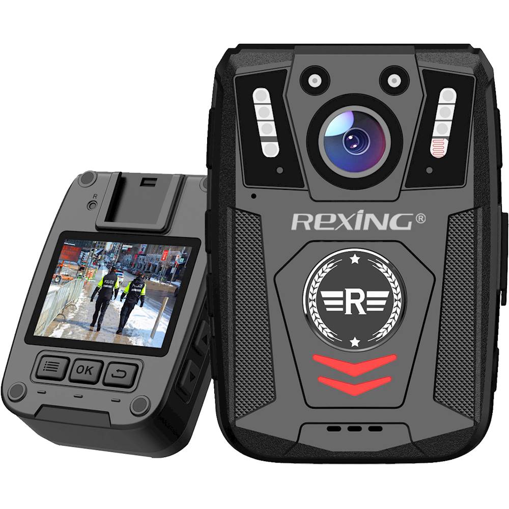 Rexing - P1 1080p FHD Body Camera with 64GB Internal Memory - Black_4