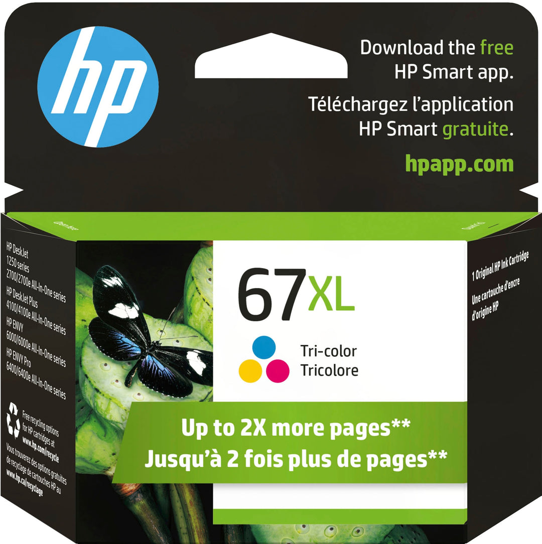 HP - 67XL High-Yield Ink Cartridge - Tri-Color_0