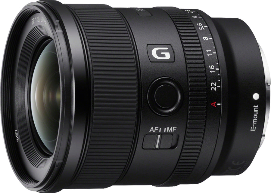 Sony - FE 20mm f/1.8 G Ultra Wide Angle Prime Lens for E-mount Cameras - Black_0