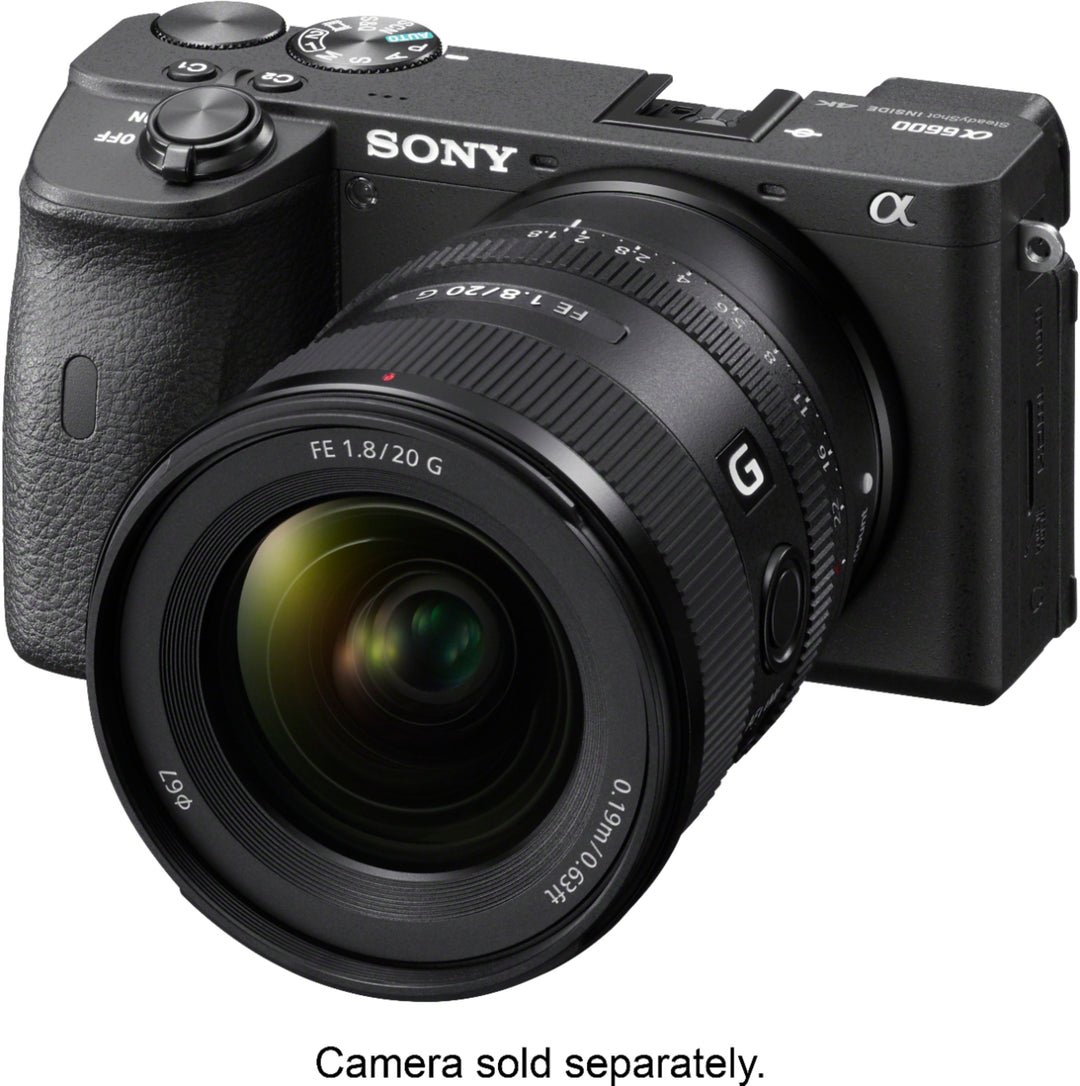 Sony - FE 20mm f/1.8 G Ultra Wide Angle Prime Lens for E-mount Cameras - Black_2