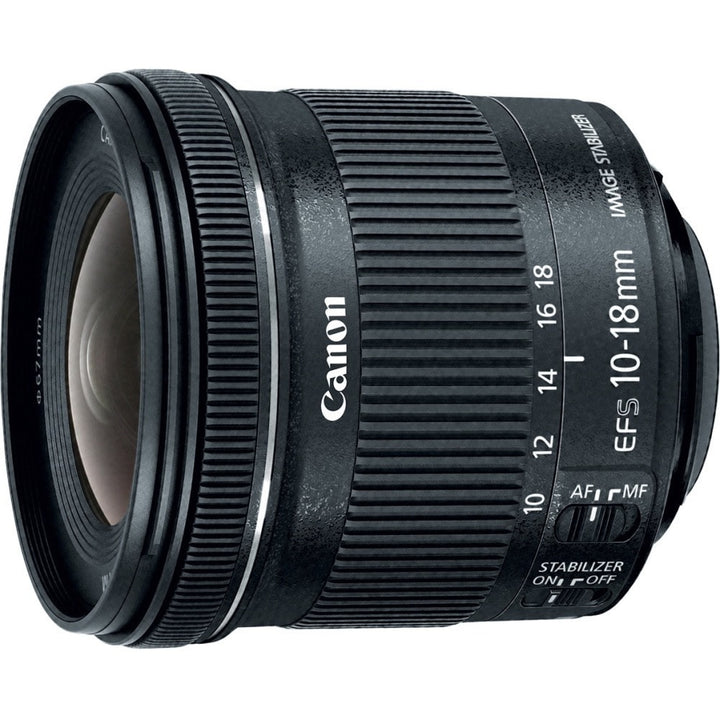 Canon - EF-S 10-18mm f/4.5-5.6 IS STM Ultra-Wide Zoom Lens - Black_0