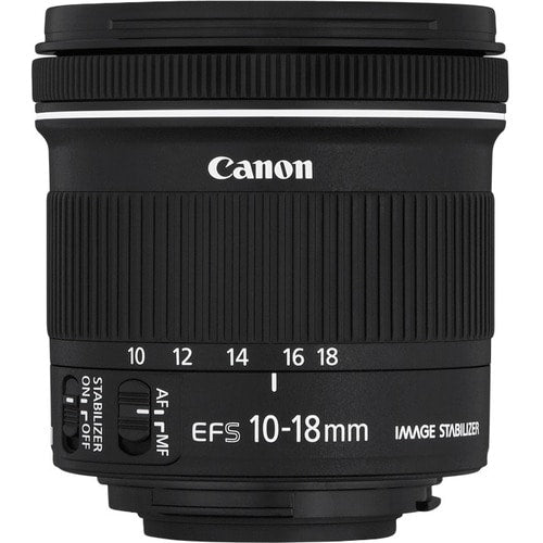 Canon - EF-S 10-18mm f/4.5-5.6 IS STM Ultra-Wide Zoom Lens - Black_2