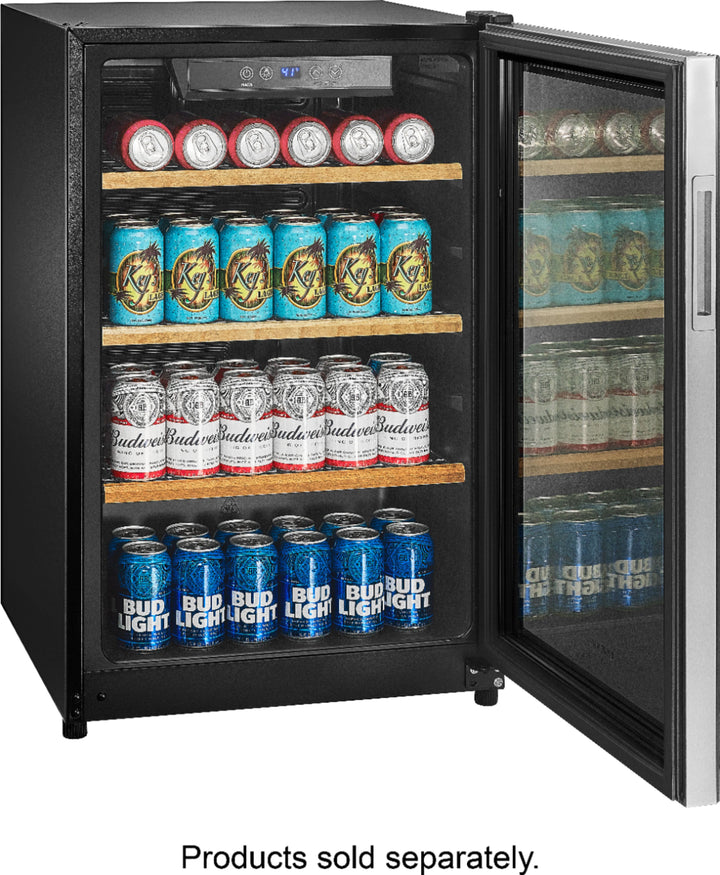 Insignia™ - 130-Can Beverage Cooler - Silver_3