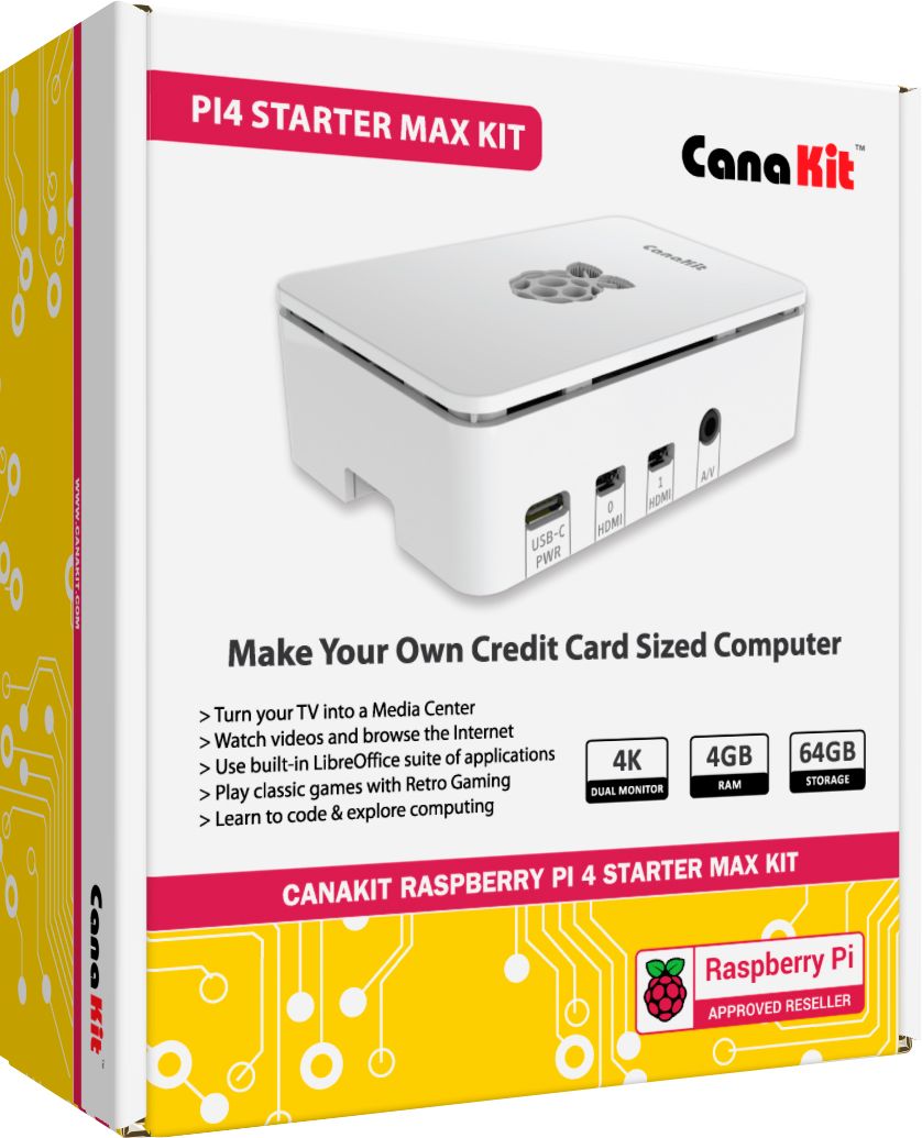 CanaKit - Raspberry Pi 4 Starter MAX Kit 4GB RAM_0